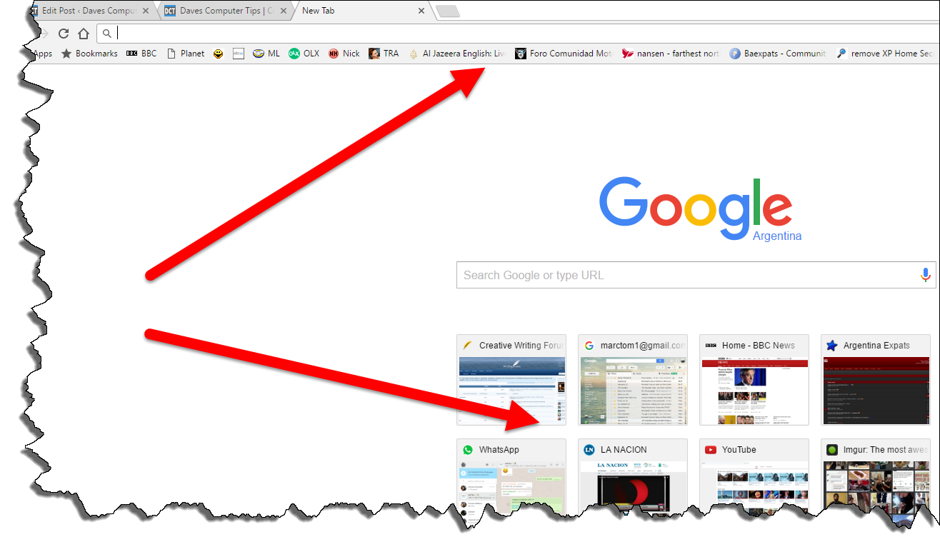 how to pin a website to google chrome most visited