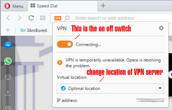 opera with vpn for windows