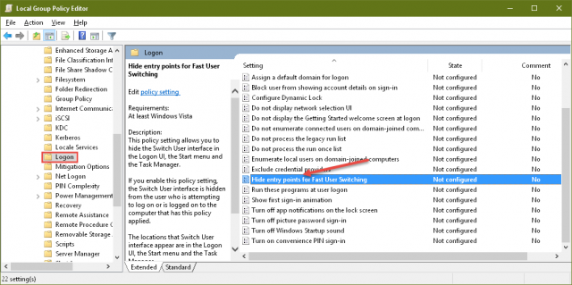 disable-user-switching-group-policy-editor