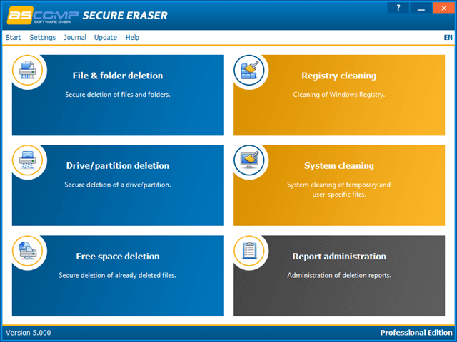 ASCOMP Secure Eraser Professional 6.002 download the new