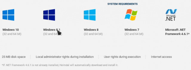 heimdal-system-requirements