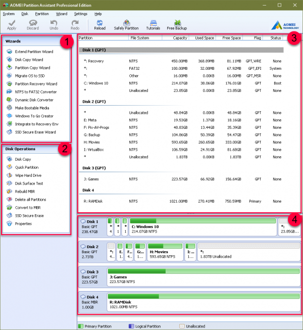 AOMEI Partition Assistant Pro 10.2.1 for windows instal