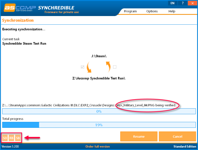 synchredible-test-run