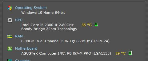 is speccy cpu temp accurate