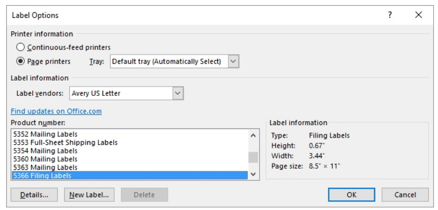 Find and update. Email Label. Range select with Labels. Dialogue option select. Print info in English.