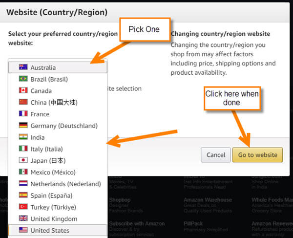 How To Change Country On Amazon App Android