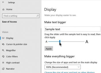 How To Adjust Text Size In Windows 10 | Daves Computer Tips