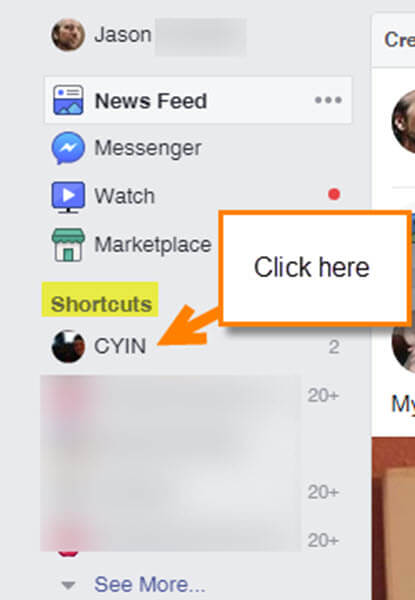 shortcuts-menu