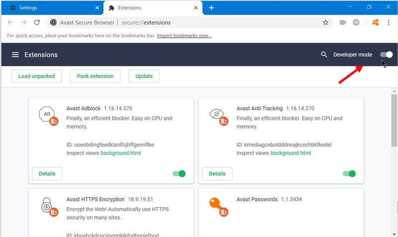 avast secure browser vs avast browser extension