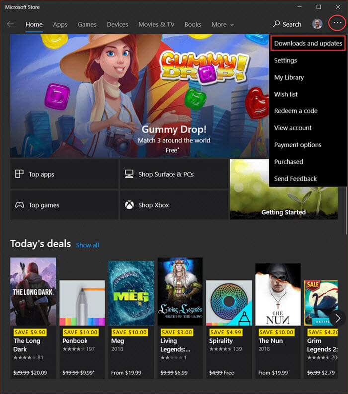 where do microsoft store apps download to