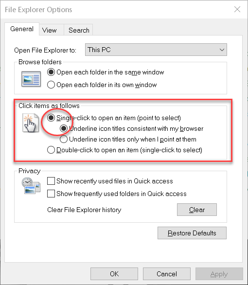 Windows 10 Quick Tips Single Vs Double Click Daves Computer Tips