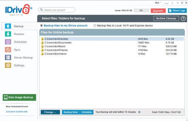 idrive-backup-windows-with-default-data-folders
