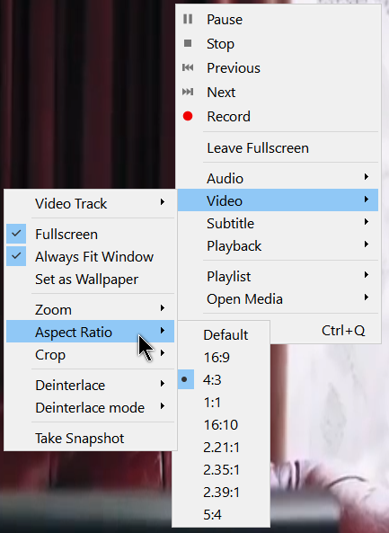 vlc set as wallpaper not working