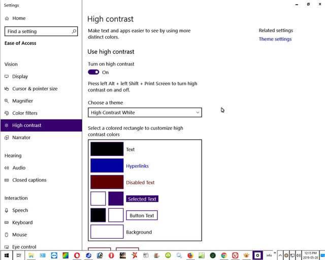 windows-10-high-contrast-white-theme