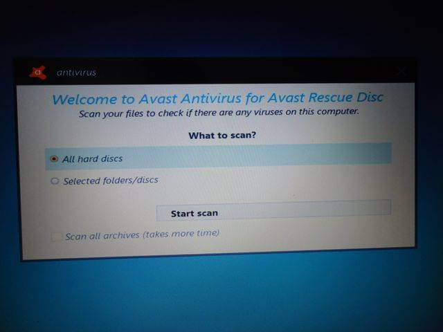using avast rescue disk