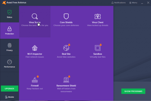 avast-click-on-protection-virus-scans