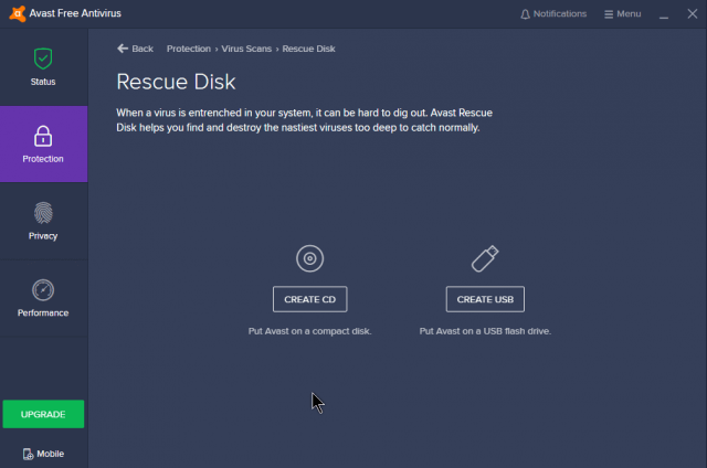 avast scan usb drive