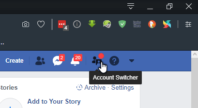 facebook account switchbar