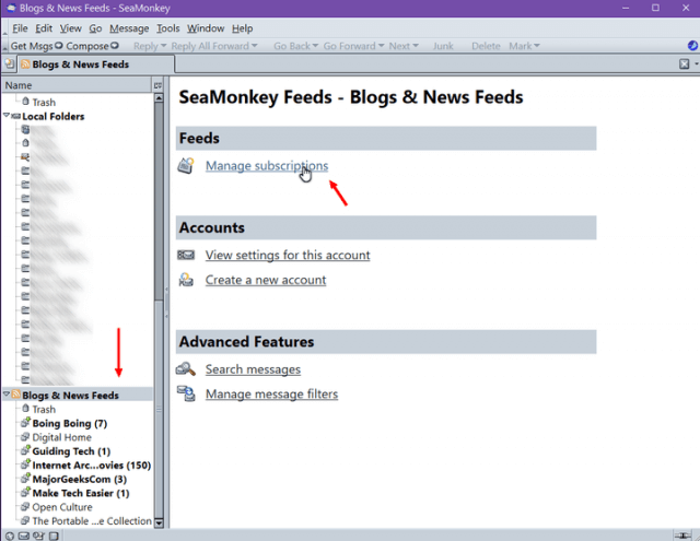 seamonkey remove duplicate messages