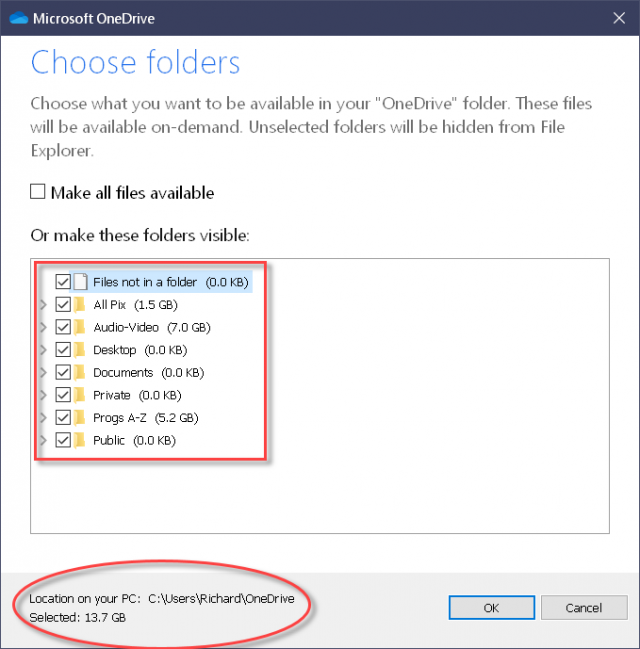onedrive-choose-folders