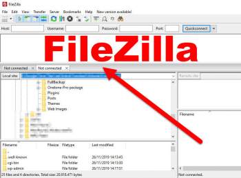 filezila-interface