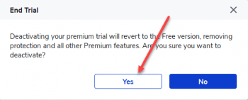 how to deactivate the premium trial on malwarebytes for mac