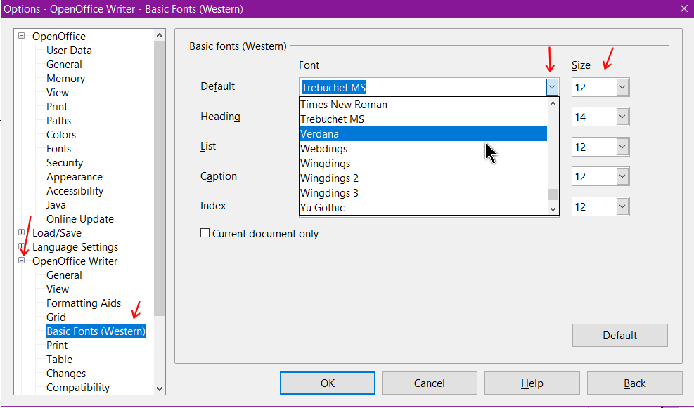 how to change text direction in openoffice writer