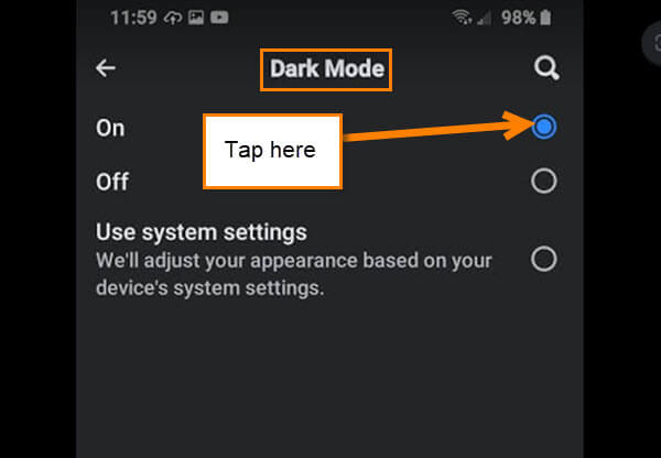 activate-dark-mode-option