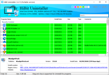 HiBit Uninstaller 3.1.40 download the last version for windows