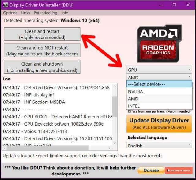 ddu-display-driver-uninstaller-options