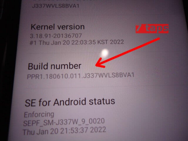 android-galaxy-j3-build-number-tap-7-times