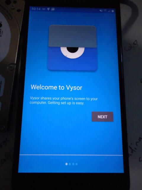 android-galaxy-j3-welcome-to-vysor 