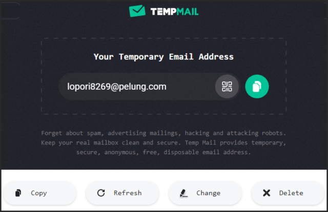 Temp Mail Disposable Address