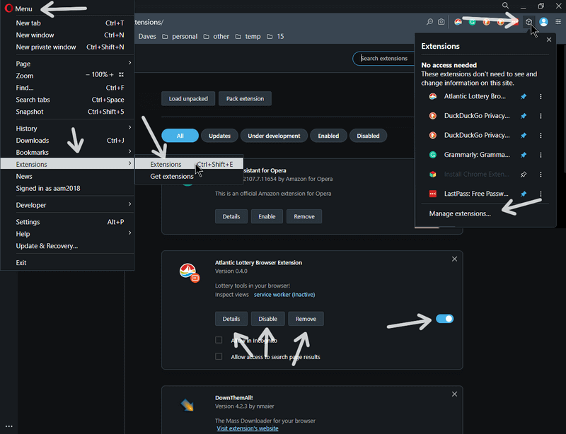 Add option Enable/Disable extension from the Puzzle Button (≡) - Desktop  Requests - Brave Community