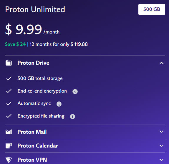 Proton Unlimited Plan