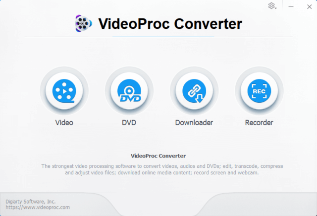 VideoProc Converter Interface