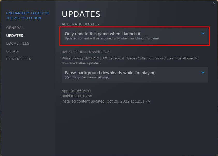 How to downgrade Steam games to previous versions