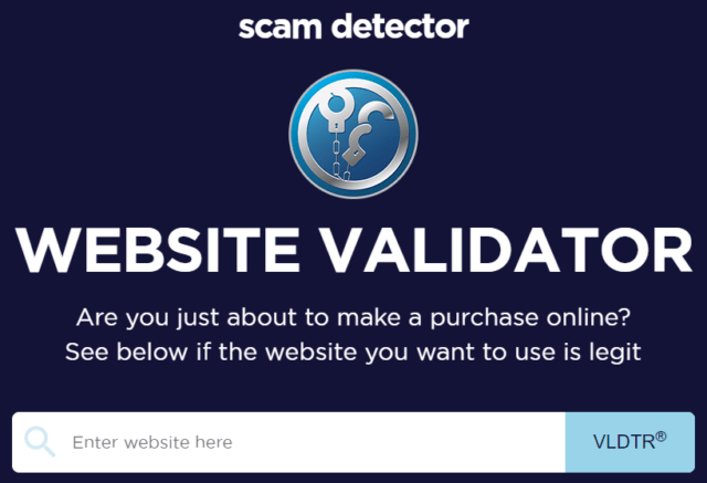 Scam Detector Website Validator