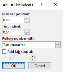 adjust-list-indents-window