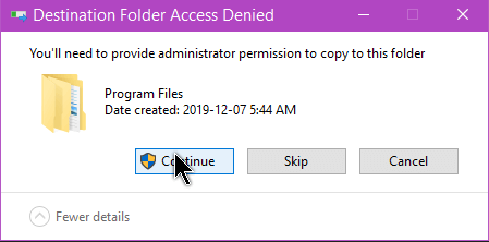 destination-folder-access-denied-continue 