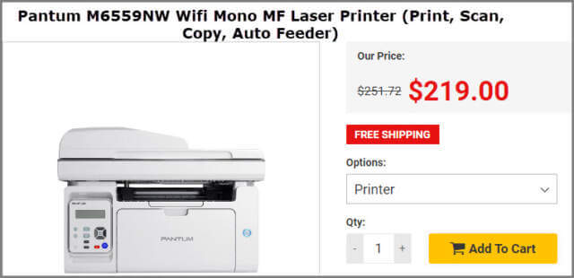 Pantum M6559NW Mono Laser Printer