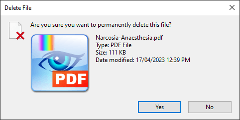 Permanently Delete a File