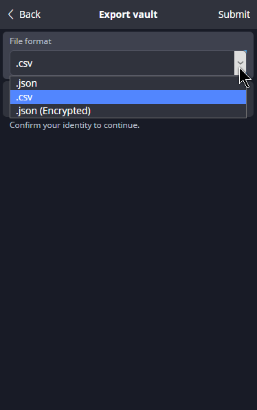 bitwarden-select-.json-.csv-.json(encrypted)