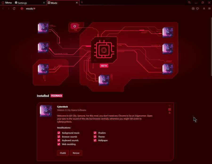 Opera GX wants you to pimp your browser with new Mods feature - Blog