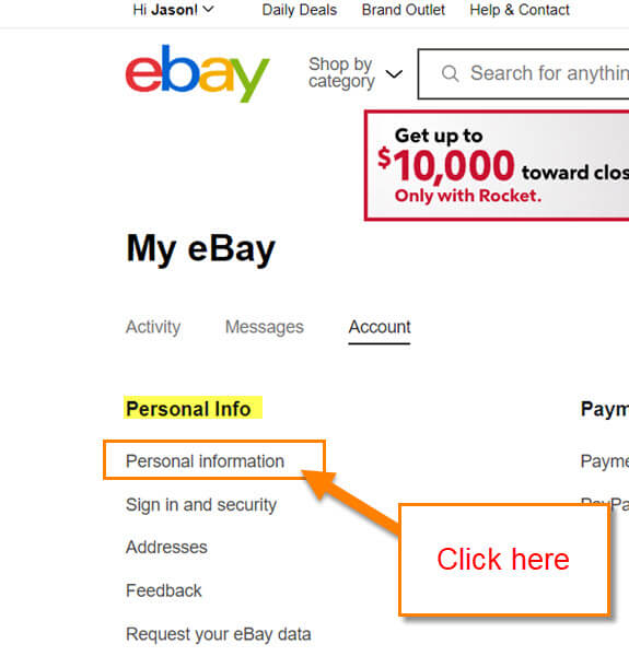ebay-personal-information-link