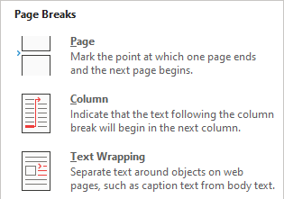 page-breaks