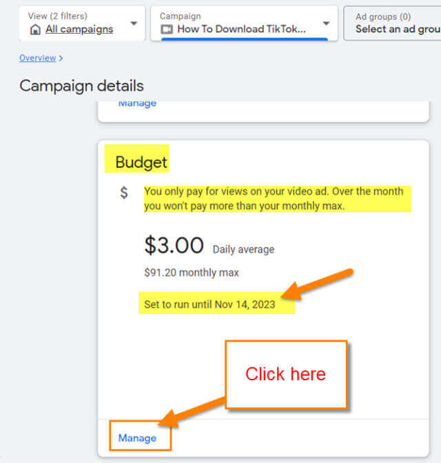 google-ads-campaign-budget-section