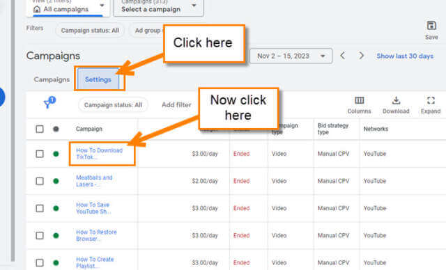 google-ads-campaign-settings-tab