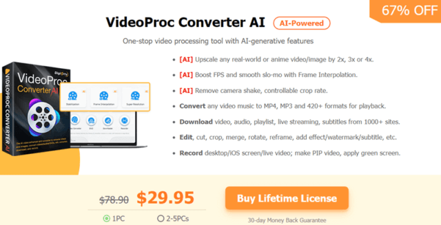 VideoProc Converter AI Deal