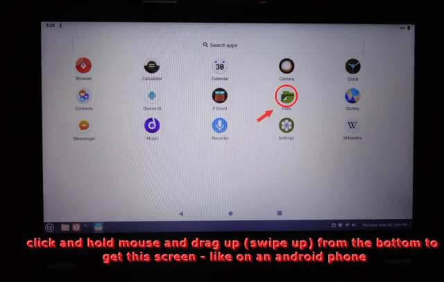 waydroid-settings-screen-files-swipe-left-right-up-down-